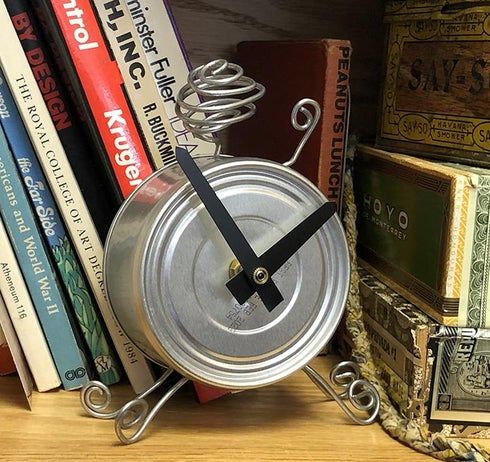 用猫粮罐头制作可爱迷你时钟教程-第1张图片-趣作屋