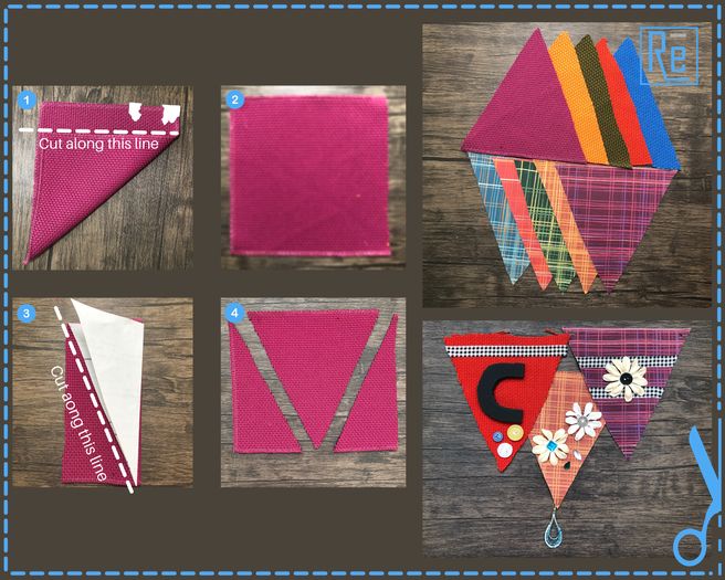 无需缝纫的彩旗串DIY教程-第3张图片-趣作屋 无需缝纫的彩旗串DIY教程-第3张图片-趣作屋