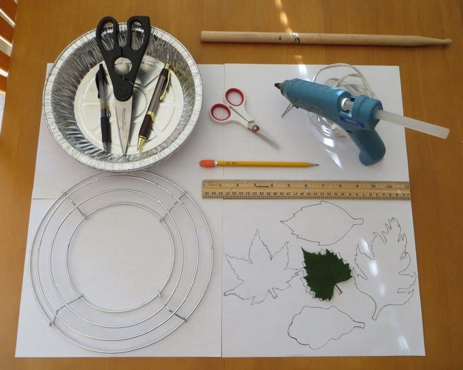 用铝制饼盘制作叶形装饰蜡烛环教程-第2张图片-趣作屋