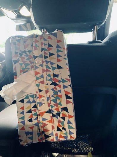 旧衬衫改造超酷纸巾盒教程-第4张图片-趣作屋