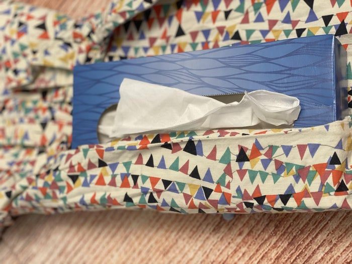 旧衬衫改造超酷纸巾盒教程-第5张图片-趣作屋