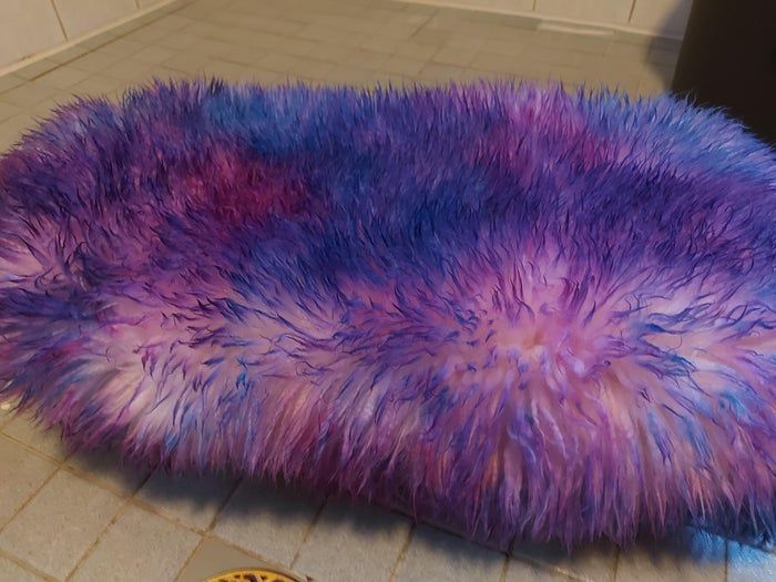 用头发染剂制作银河风格羊皮教程-第15张图片-趣作屋