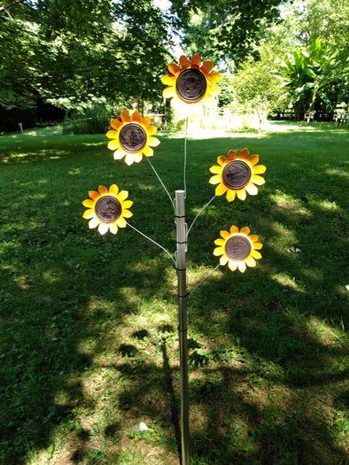 用猫粮罐头制作防水向日葵装饰品教程-第1张图片-趣作屋