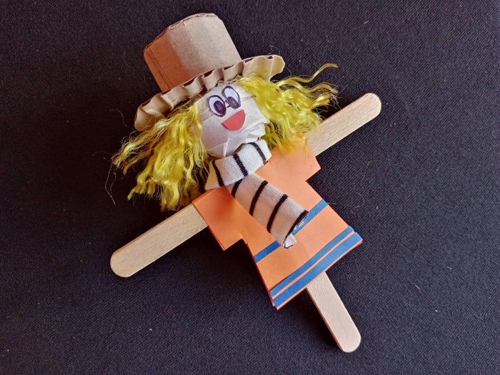 可爱冰棒稻草人DIY教程-第11张图片-趣作屋