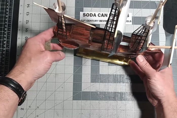 易拉罐制作大帆船模型教程-第24张图片-趣作屋 易拉罐制作大帆船模型教程-第24张图片-趣作屋