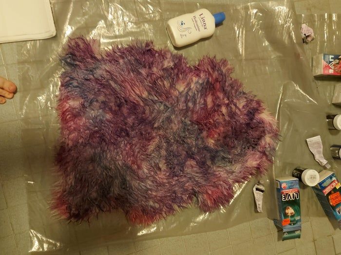 用头发染剂制作银河风格羊皮教程-第7张图片-趣作屋