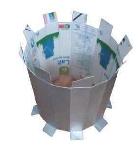 用牛奶包装制作防晒又防水的帽子教程-第17张图片-趣作屋 用牛奶包装制作防晒又防水的帽子教程-第17张图片-趣作屋