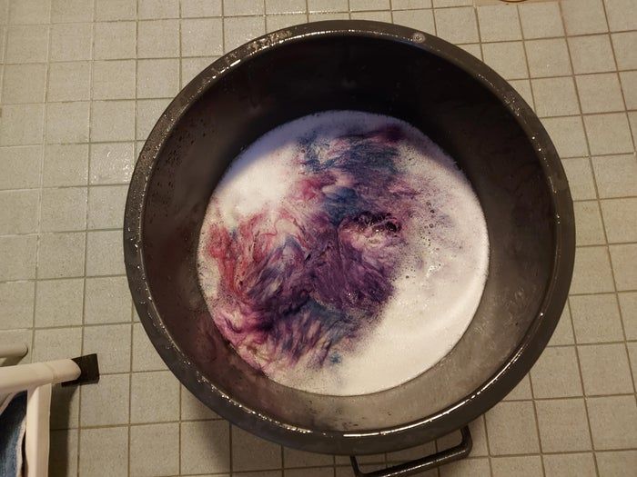 用头发染剂制作银河风格羊皮教程-第11张图片-趣作屋