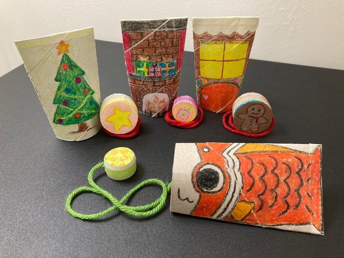 用回收材料制作杯子接球游戏教程-第1张图片-趣作屋