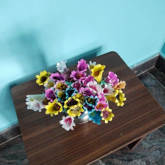 用塑料袋DIY家居装饰花束教程-第40张图片-趣作屋 用塑料袋DIY家居装饰花束教程-第40张图片-趣作屋