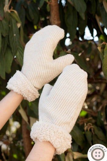 零成本DIY双层保暖手套教程，不用纸样也能做-第3张图片-趣作屋