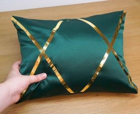 金色祖母绿配色DIY抱枕教程，轻松打造高级感家居装饰-第41张图片-趣作屋