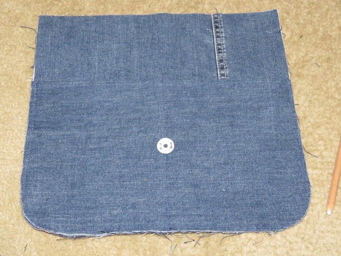 用旧牛仔裤手工制作结实单肩包教程-第10张图片-趣作屋