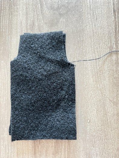 超简单！用毛毡给娃娃做裤子手工教程-第9张图片-趣作屋