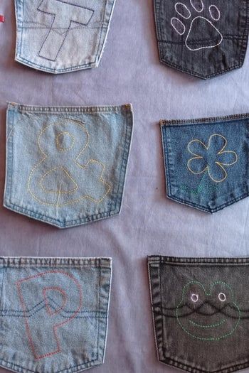 旧牛仔裤改造DIY：自制收纳袋和阅读靠枕教程-第13张图片-趣作屋