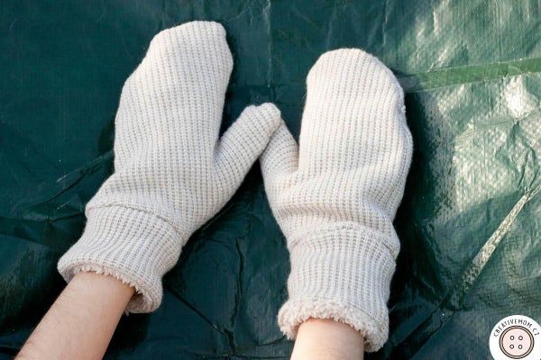 零成本DIY双层保暖手套教程，不用纸样也能做-第16张图片-趣作屋