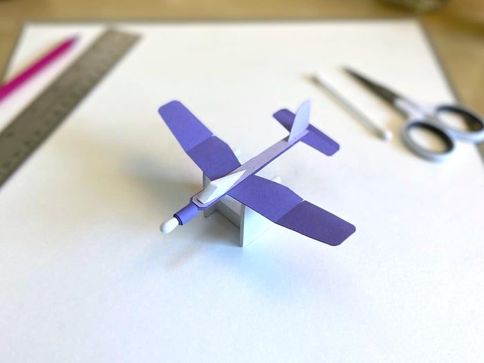 手工制作迷你滑翔机教程，锻炼手部灵活度-第1张图片-趣作屋