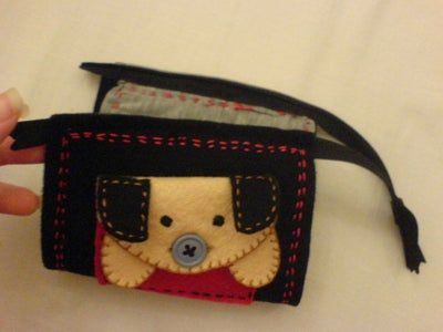 手缝可爱小狗造型拉链包教程-第21张图片-趣作屋