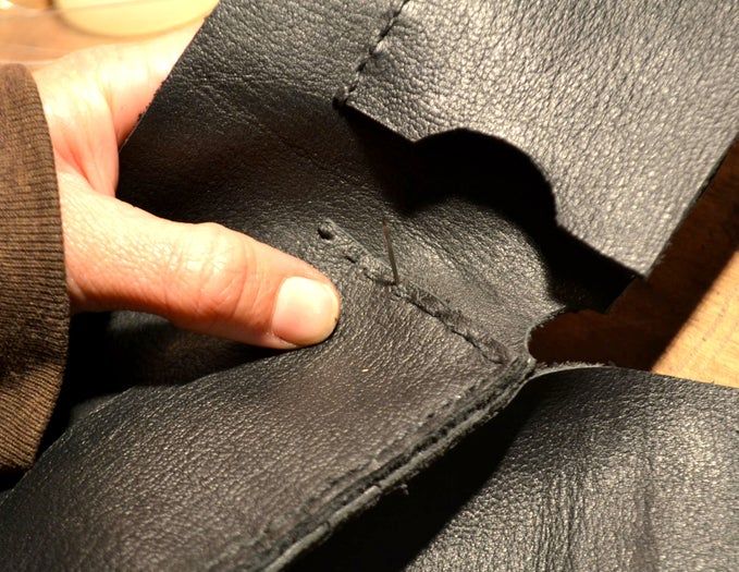 用皮革边角料制作经典双折皮夹教程-第20张图片-趣作屋