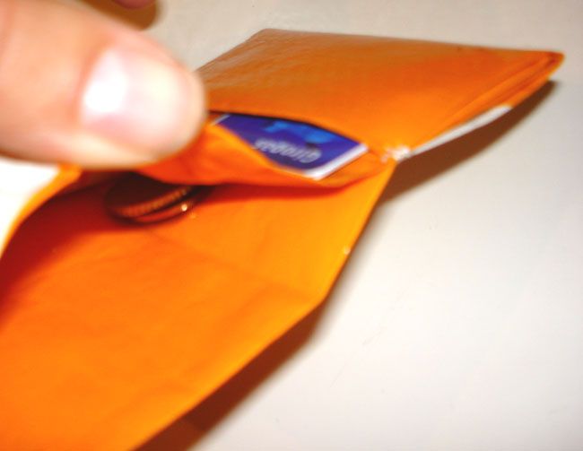 用购物袋DIY超薄三折钱包教程-第15张图片-趣作屋
