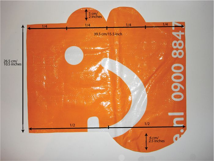 用购物袋DIY超薄三折钱包教程-第4张图片-趣作屋