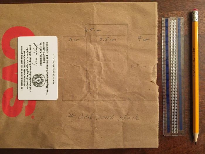 用回收纸袋制作绿色卡片保护套的简单教程-第4张图片-趣作屋