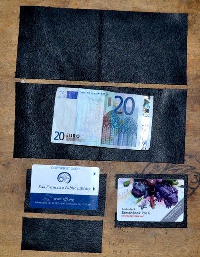 用皮革边角料制作经典双折皮夹教程-第6张图片-趣作屋