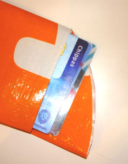 用购物袋DIY超薄三折钱包教程-第14张图片-趣作屋