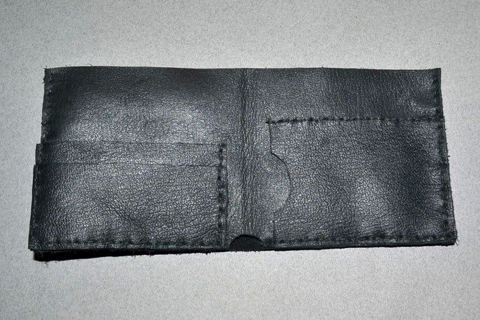 用皮革边角料制作经典双折皮夹教程-第28张图片-趣作屋